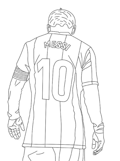 coloring pictures of messi